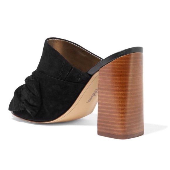 YUMI bow peep-toe mules - Picture 3 of 4
